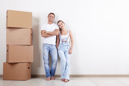 Professional removal team planning a Finchley house move