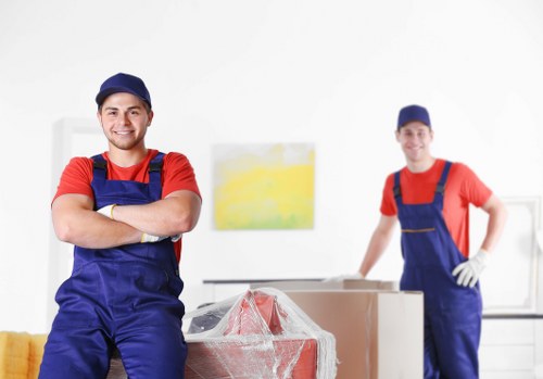 Moving truck service helping with a home relocation in Finchley