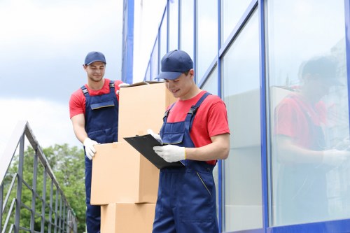 Professional flat removals team handling apartment move in Finchley