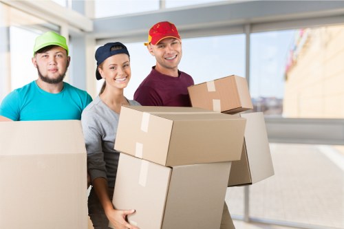 Local removals service loading items for transport around Finchley