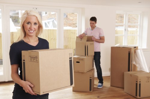 Professional removals team working in Finchley on a residential move