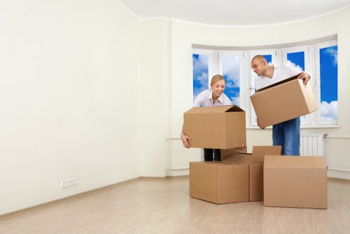 Local removal team handling a flat move in Finchley on the same day