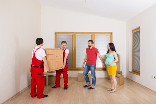Waste disposal and recycling items from a removal service