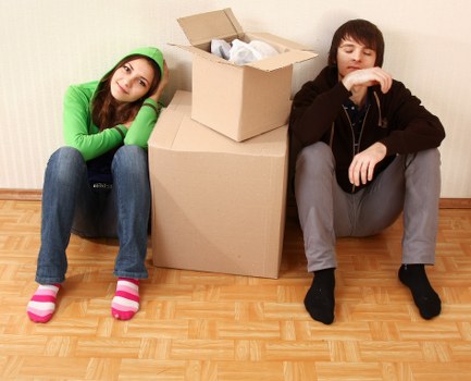 Careful unpacking setup inside a Finchley apartment