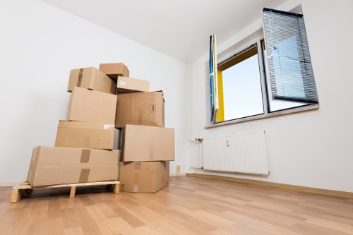 Checklist and packing materials used for a Finchley house removal