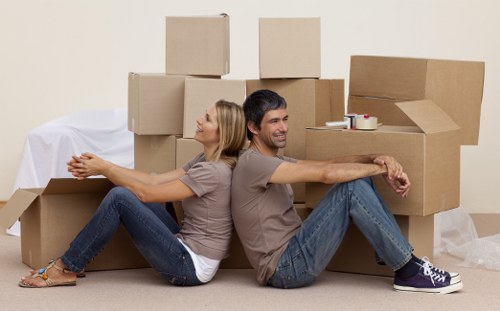 Moving truck ready for a Finchley home relocation