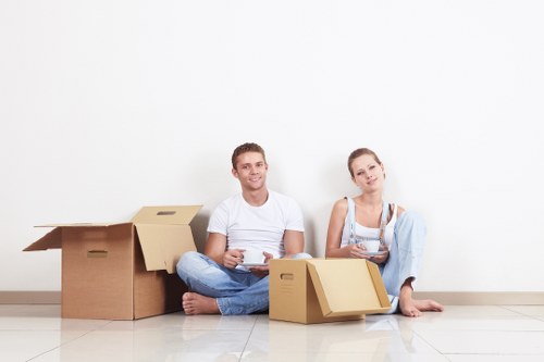 Careful handling of student furniture during a Finchley move