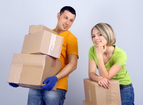 House removalists navigating a residential street in Finchley during a home relocation