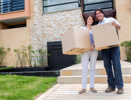 Careful loading of boxes and furniture for a Finchley move